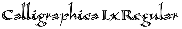 Calligraphica Lx Regular Font