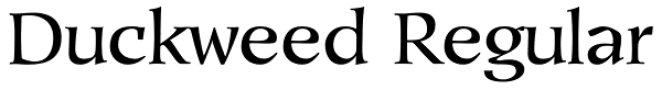 Duckweed Regular Font