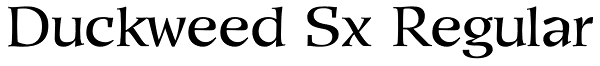 Duckweed Sx Regular Font