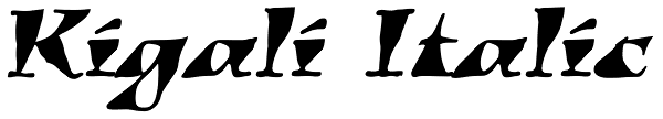 Kigali Italic Font