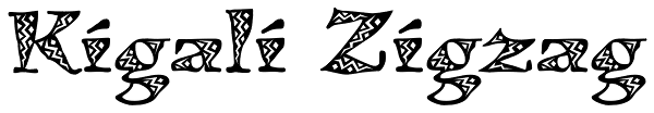 Kigali Zigzag Font