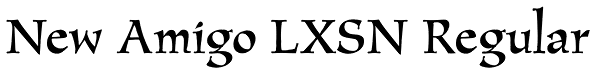 New Amigo LXSN Regular Font