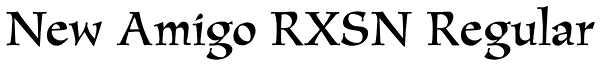 New Amigo RXSN Regular Font