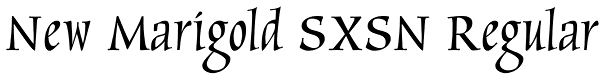 New Marigold SXSN Regular Font