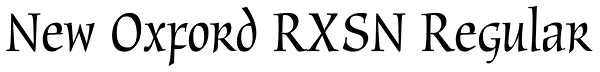 New Oxford RXSN Regular Font