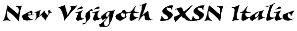 New Visigoth SXSN Italic Font