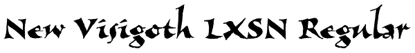 New Visigoth LXSN Regular Font