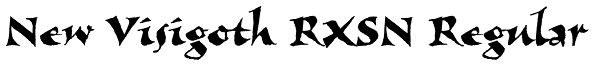 New Visigoth RXSN Regular Font