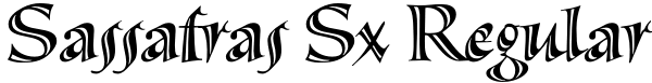 Sassafras Sx Regular Font