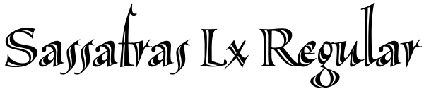 Sassafras Lx Regular Font