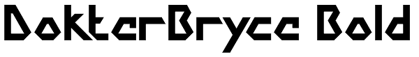 DokterBryce Bold Font