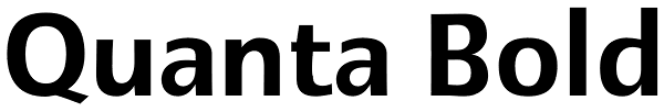 Quanta Bold Font