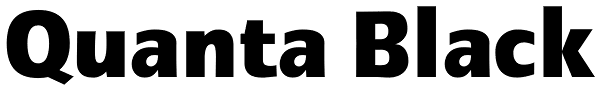 Quanta Black Font