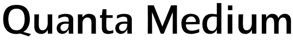 Quanta Medium Font