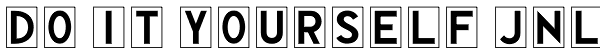 Do It Yourself JNL Font