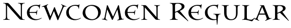 Newcomen Regular Font