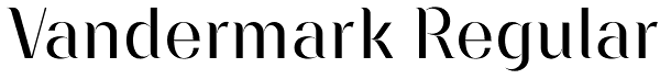 Vandermark Regular Font