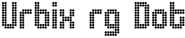 Urbix rg Dot Font