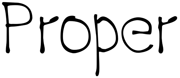 Proper Font