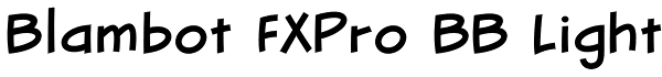 Blambot FXPro BB Light Font