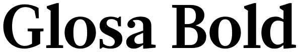 Glosa Bold Font