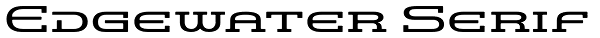 Edgewater Serif Font