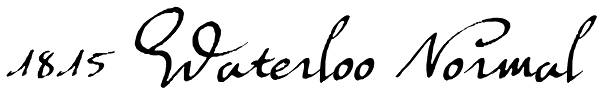 1815 Waterloo Normal Font