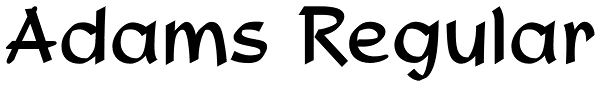 Adams Regular Font