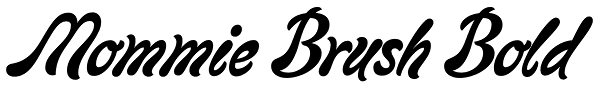 Mommie Brush Bold Font