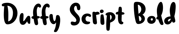 Duffy Script Bold Font