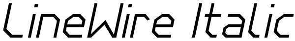 LineWire Italic Font