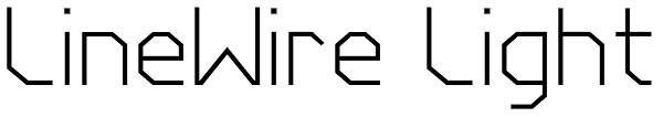 LineWire Light Font