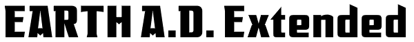 EARTH A.D. Extended Font