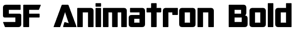 SF Animatron Bold Font