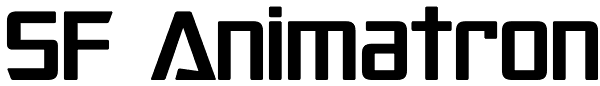 SF Animatron Font