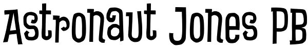 Astronaut Jones PB Font