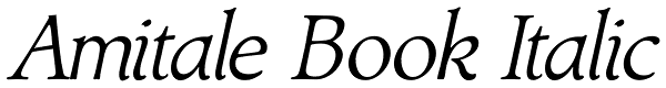 Amitale Book Italic Font