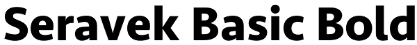 Seravek Basic Bold Font