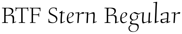 RTF Stern Regular Font