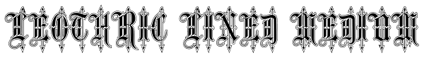 Leothric Lined Medium Font