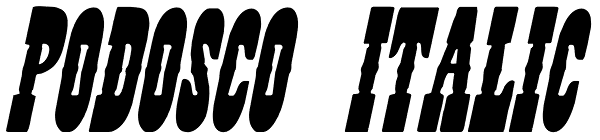 Podosco Italic Font