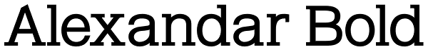 Alexandar Bold Font