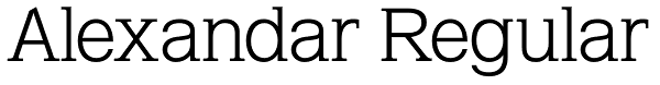 Alexandar Regular Font