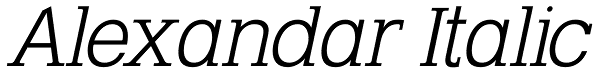 Alexandar Italic Font