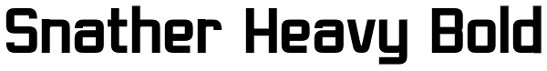 Snather Heavy Bold Font