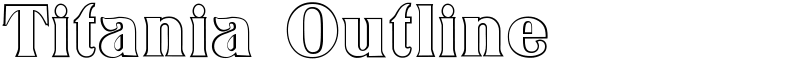 Titania Outline Font