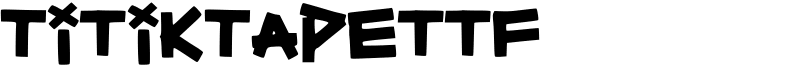 TitikTapettf Font