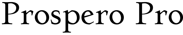 Prospero Pro Font