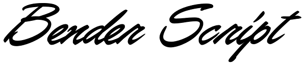 Bender Script Font