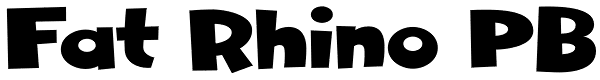 Fat Rhino PB Font